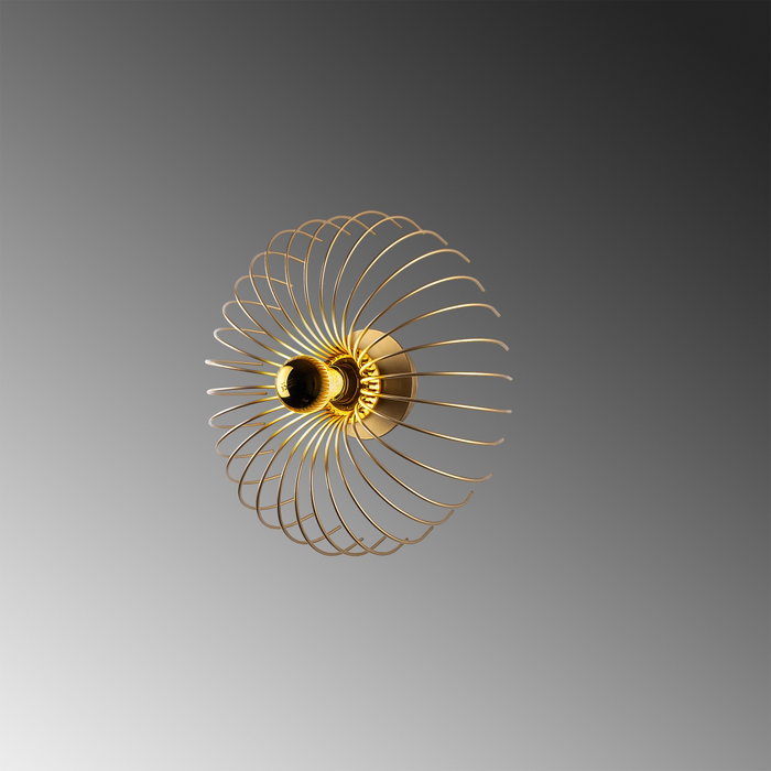 Opviq Karsortel - N-645-1 Aplique de Pared Dorado Opviq Karsortel - N-645-1 Aplique de Pared Dorado